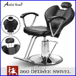 Hydraulic Reclining Barber Chair Heavy Duty Shave Salon Beauty Tattoo Equipment