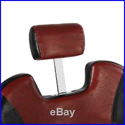 Hydraulic Reclining Barber Chair Heavy Duty Wider Longer Back Salon Two-Color