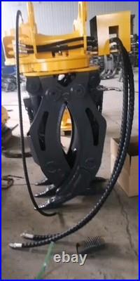 Hydraulic Rotating Grapple Grab Heavy Duty Attachment For 12-16 ton Excavators