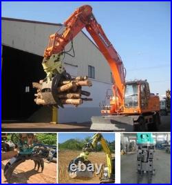 Hydraulic Rotating Grapple Grab Heavy Duty Attachment For 12-16 ton Excavators