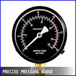 Hydraulic Shop Press Floor Press 20T Heavy Duty with Pump Manometer 6 Stroke