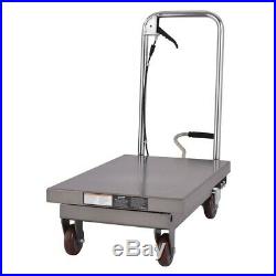Hydraulic Table Cart Hydraulic Lift Table 500 lbs Heavy Duty Hand Truck Dolly 27