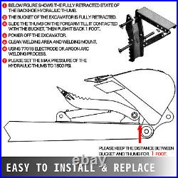 Hydraulic Thumb fit Excavator 12x35 Heavy Duty Mechanical Thumb for Excavators