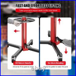 Hydraulic Transmission Jack 1100Lbs Heavy Duty Telescoping Lift 33.5-67 Adjust