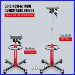 Hydraulic Transmission Jack 1320Lbs Heavy Duty Telescoping Lift 33.5-67 Adjust