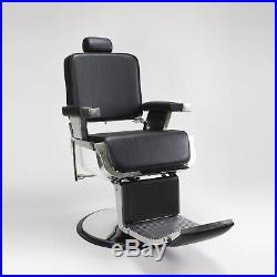 JAXSON Heavy Duty Barber Chair BLACK Reclining, Hydraulic Barber Chair
