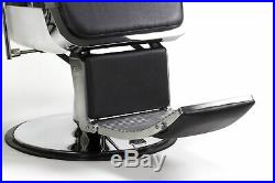 JAXSON Heavy Duty Barber Chair BLACK Reclining, Hydraulic Barber Chair