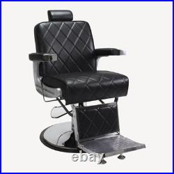 KIN Barber Chair Heavy Duty Hydraulic Recline Classic Barbershop