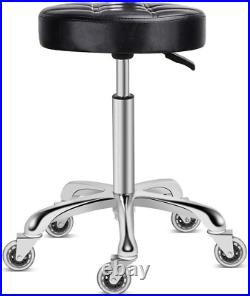 Karrie Swivel Stool Chair Adjustable Height, Heavy Duty Hydraulic Rolling Metal