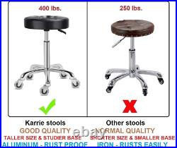 Karrie Swivel Stool Chair Adjustable Height, Heavy Duty Hydraulic Rolling Metal