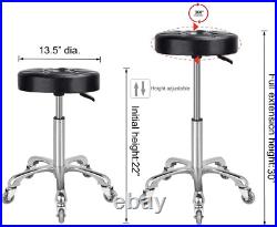 Karrie Swivel Stool Chair Adjustable Height, Heavy Duty Hydraulic Rolling Metal