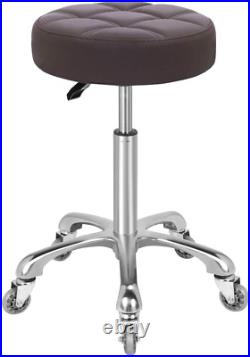 Karrie Swivel Stool Chair Adjustable Height, Heavy Duty Hydraulic Rolling Metal S