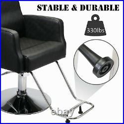 LOTOLE Heavy Duty Salon Chair Hydraulic Lift Barber Stylist Beauty Chair Hair