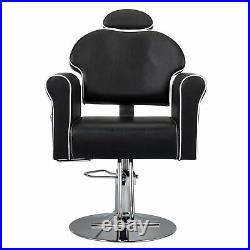 LOTOLE Vintage Heavy Duty Recline Hydraulic Barber Chair Salon Beauty Furniture