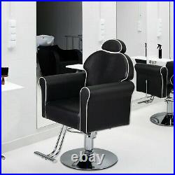 LOTOLE Vintage Heavy Duty Recline Hydraulic Barber Chair Salon Beauty Furniture