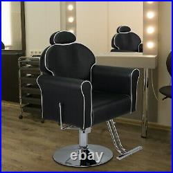LOTOLE Vintage Heavy Duty Recline Hydraulic Barber Chair Salon Beauty Furniture