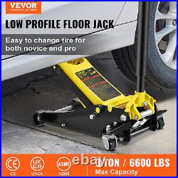 Low Profile Floor Jack 3 Ton Heavy-Duty Steel Dual Piston Hydraulic Pump