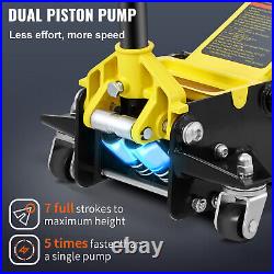 Low Profile Floor Jack 3 Ton Heavy-Duty Steel Dual Piston Hydraulic Pump