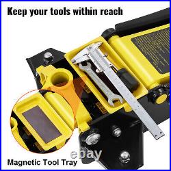Low Profile Floor Jack 3 Ton Heavy-Duty Steel Dual Piston Hydraulic Pump
