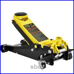 Low Profile Floor Jack 3 Ton Heavy-Duty Steel Dual Piston Hydraulic Pump