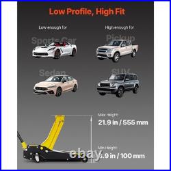 Low Profile Floor Jack 4T Heavy Duty Steel Hydraulic Car Jack withDual Piston Pump