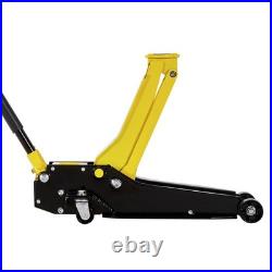 Low Profile Floor Jack 4T Heavy Duty Steel Hydraulic Car Jack withDual Piston Pump
