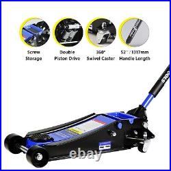 Low Profile Floor Jack Heavy-duty Steel Single Piston Hydraulic Pump