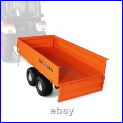 MechMaxx 2-Ton Capacity Heavy-Duty Hydraulic Dump Cart Trailer With Tail Light