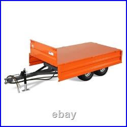 MechMaxx 2-Ton Capacity Heavy-Duty Hydraulic Dump Cart Trailer With Tail Light