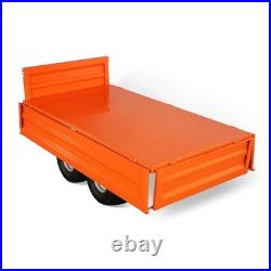 MechMaxx 2-Ton Capacity Heavy-Duty Hydraulic Dump Cart Trailer With Tail Light