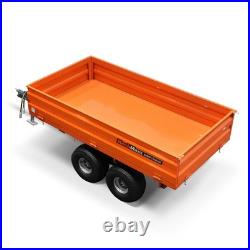 MechMaxx 2-Ton Capacity Heavy-Duty Hydraulic Dump Cart Trailer With Tail Light