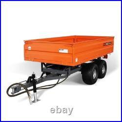 MechMaxx 2-Ton Capacity Heavy-Duty Hydraulic Dump Cart Trailer With Tail Light