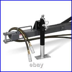 MechMaxx 2-Ton Capacity Heavy-Duty Hydraulic Dump Cart Trailer With Tail Light