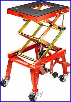 Motorcycle Dirt Bike ATV Scissor Jack Lifts Hoist 350 Lbs Heavy Duty Hydraulic