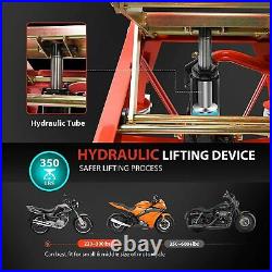 Motorcycle Dirt Bike ATV Scissor Jack Lifts Hoist 350 Lbs Heavy Duty Hydraulic