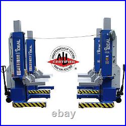 NEW (2) iDEAL Mobile Column Lifts 36,000 LB. Total Capacity 24V # MSC-18K-X-236