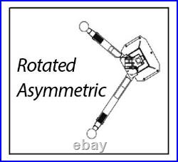 NEW Launch ALI 10,000 lb. Symmetric 2 Two Post Auto Lift with FREE Truck Adapters