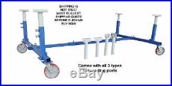 NEW Universal Adjustable Deluxe Auto Body Cart Dolly Stand 3,000 lbs. Capacity