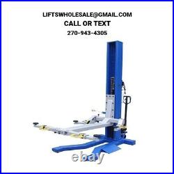 New 6,000 lbs. Mobile, Low Profile, Single-Column Automotive Lift