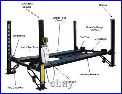 New 8,000 lbs. XLT 4-Post Parking/Storage Auto Lift 15 Longer & 10 Taller