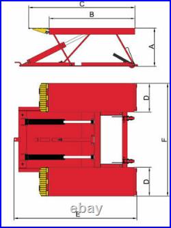 New AMGO LR10 10,000 LB Portable Low-Rise Lift