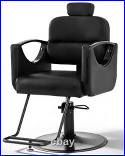 New Black All Purpose Recline Heavy Duty Hydraulic Barber Chair Salon Beauty Spa