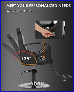 New Black All Purpose Recline Heavy Duty Hydraulic Barber Chair Salon Beauty Spa