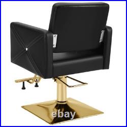 New Black+Gold Heavy Duty Hydraulic Barber Chair Salon Hair Dresser Spa Beauty New Black+Gold Heavy Duty Hydraulic Barber Chair Salon Hair Dresser Spa Beauty