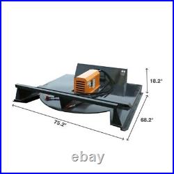 New Landhonor 72'' Skid Steer Brush Cutter Attachment Mower Heavy Duty Hydraulic