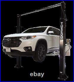 New TUXEDO TP9KAC-TUX 9,000 lb 2-Post Clear Floor Lift Asymmetric Arms 220V