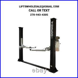 New TUXEDO TP9KF-TUX 9,000 lbs 2-Post Floor Plate Lift Symmetric Arms 220V