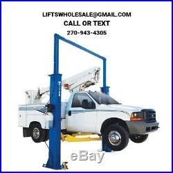 New Titan 15,000 lbs. 2-Post Auto Lift- Clearfloor Model with Symmetric Arms