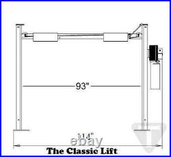 New Triumph NSS-8 Classic 8,000 lb 4-Post Service and Storage Lift. 2.5 Shorter