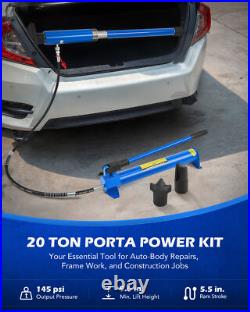 OMT 20 Ton Porta Power Hydraulic Jack Body Frame Repair Kit Heavy Duty Lift Ram OMT 20 Ton Porta Power Hydraulic Jack Body Frame Repair Kit Heavy Duty Lift Ram